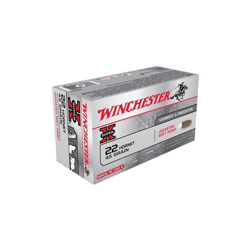 Winchester Super-X 22 Hornet 45 Grain Soft Point