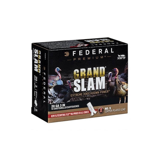 Federal Grand Slam Turkey 20 Gauge 3" 1-5/16 oz 5 Shot Flightcontrol Flex Wad