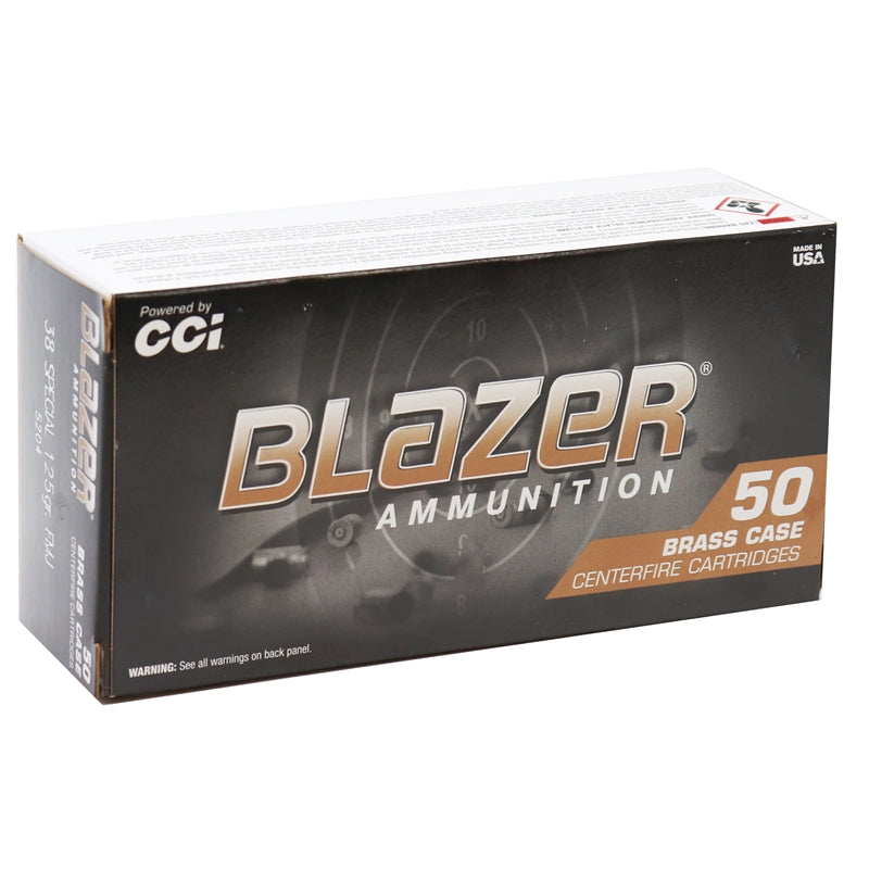 CCI Blazer Brass 38 Special Ammo 125 Grain Full Metal Jacket