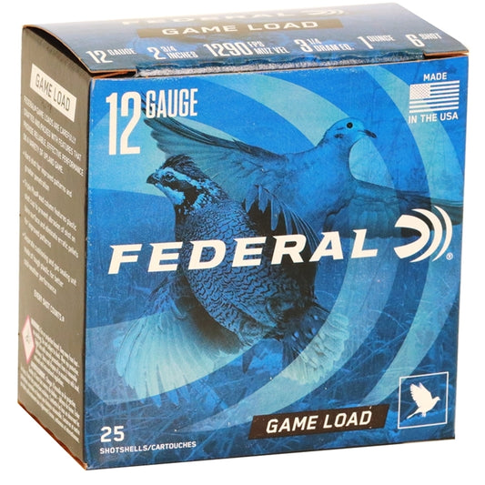 Federal Game-Shok Field Load 12 Gauge Ammo 2 3/4" 1 oz #6 Lead Shot