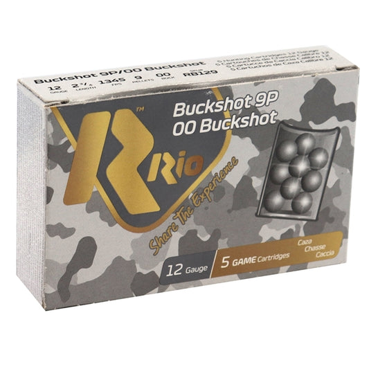 Rio 12 Gauge Royal Ammo 2 3/4" 00 Buckshot 9 Pellets 250 Rounds