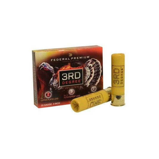 Federal Cartridge 3rd Degree Turkery 20 Gauge Ammo 3 Inch 1-3/8 oz Shot #5, 6, & 7 Multi-Shot