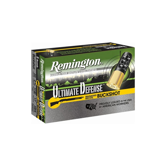 Remington Ultimate Defense 20 Gauge Ammo 2-3/4" #3 Buck 17 Pellets