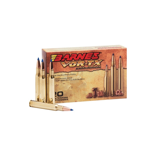 Barnes VOR-TX 30-06 Springfield Ammo 180 Grain Tipped TAC-TX Bullet Flat Base Lead-Free