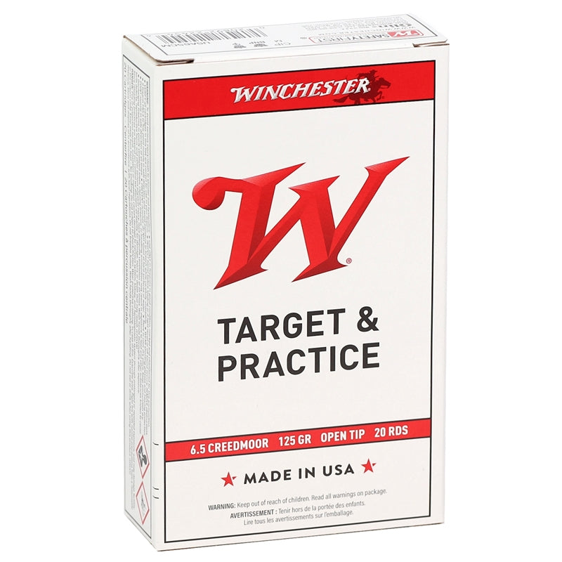 Winchester USA 6.5 Creedmoor Ammo 125 Grain Open Tip Range