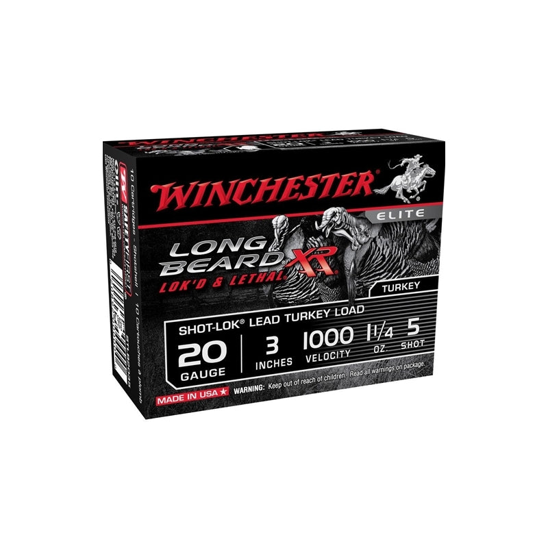 Winchester Long Beard XR 20 Gauge 3" 1 1/4oz. #5 Lead Shot