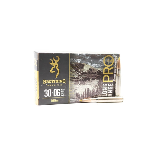 Browning Long Range Pro 30-06 Springfield Ammo 195 Grain Sierra MatchKing BTPT