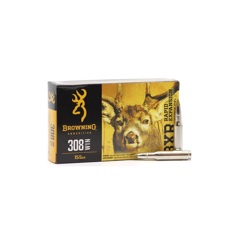 Browning BXR 308 Winchester Ammo 155 Grain Matrix Tip