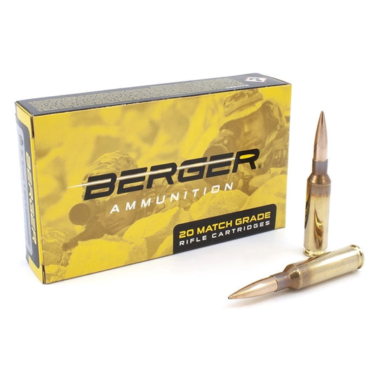 Berger Match Grade 6.5 Creedmoor Ammo 130 Grain Hybrid OTM Tactical