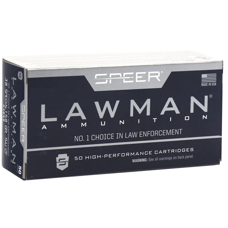 Speer Lawman 38 Special Ammo 158 Grain Total Metal Jacket