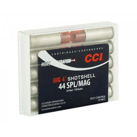 CCI Big 4 Shotshell 44 Special/.44 Magnum Ammo 110 Grain #4 Shot