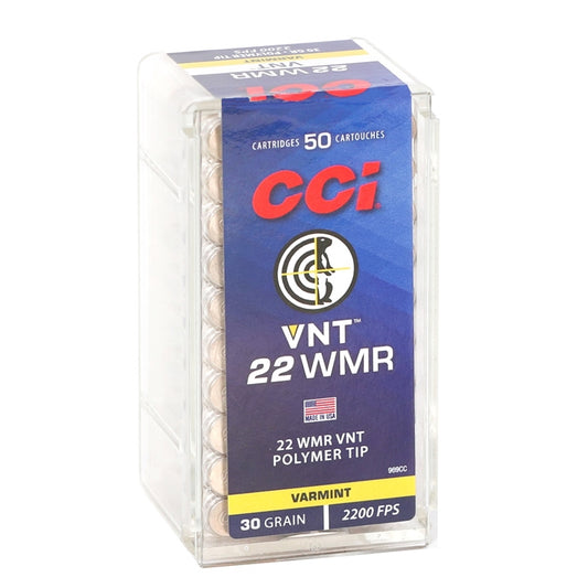 CCI 22 WMR Ammo 30 GR Varmint Tipped