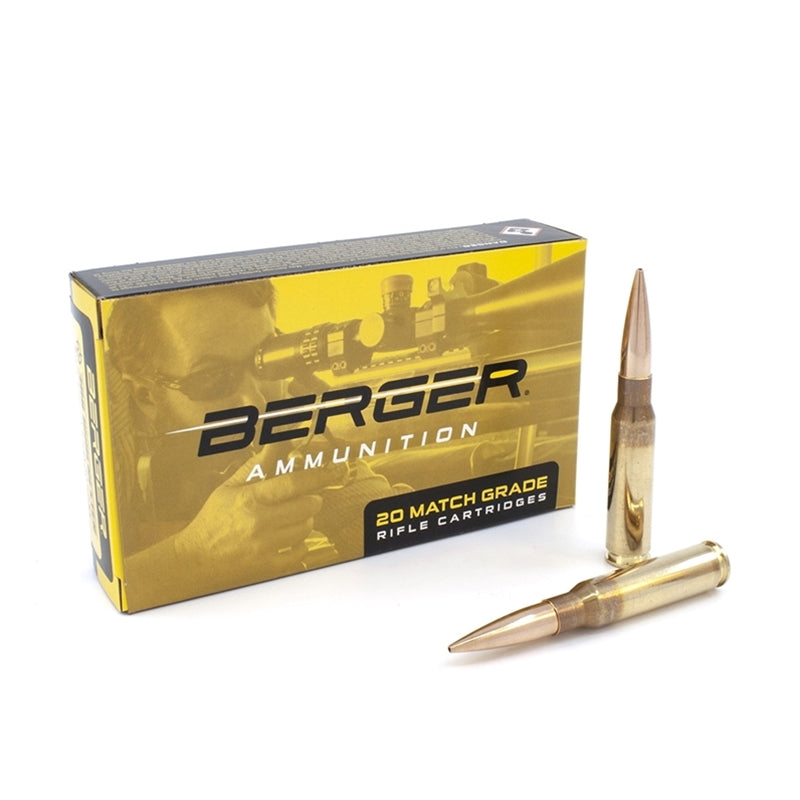 Berger Match Grade 308 Winchester Ammo 200 Grain 200.20X Hybrid Target