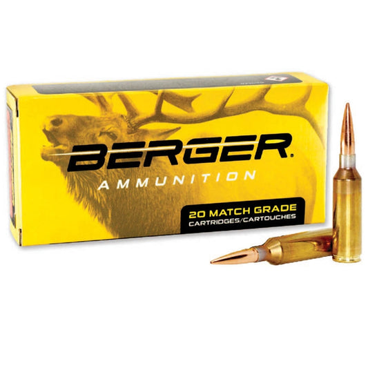 Berger Match Grade 338 Lapua Magnum Ammo 250 Grain Scenar OTM