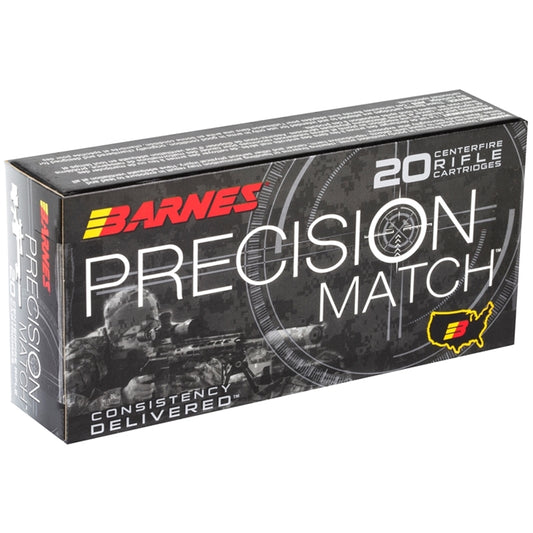 Barnes Precision Match 5.56x45mm  NATO Ammo 69 Grain Open-Tip Match