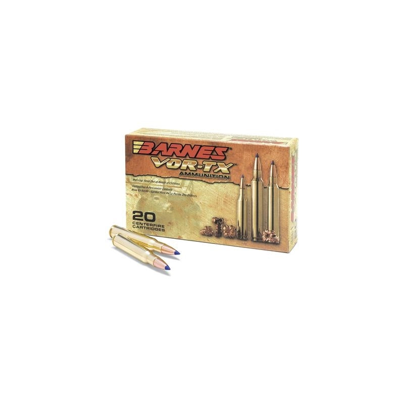 Barnes VOR-TX 7mm Remington Magnum Ammo 150 Grain Tipped TSX Bullet Boat Tail Lead-Free