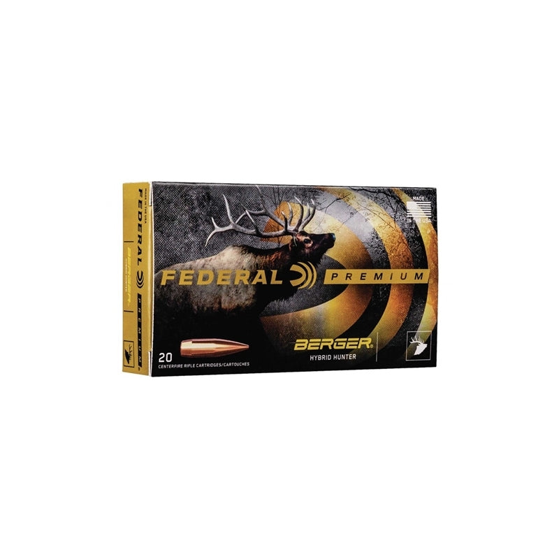 Federal 280 Ackley Improved Ammo 168 Grain Berger Hybrid Hunter