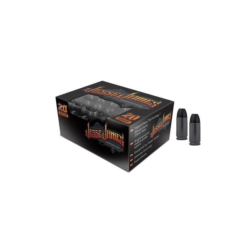 Ammo Inc Jesse James Black Label 9mm Luger Ammo 124 Grain Hollow Point