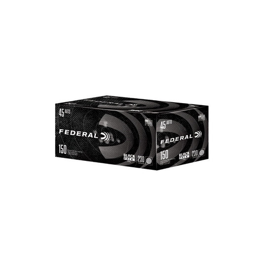 Federal Black Pack 45 ACP Ammo 230 Grain FMJ 150 Rounds