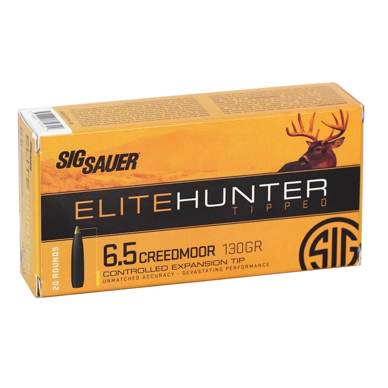 Sig Sauer Elite Hunter 6.5 Creedmoor Ammo 130 Grain Tipped Gameking