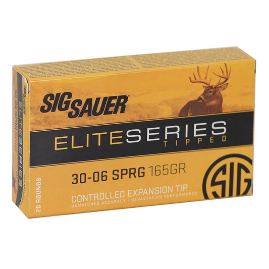 Sig Sauer Elite Hunter 30-06 Springfield Ammo 165 Grain Tipped Gameking