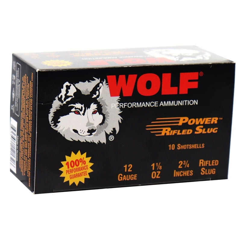 Wolf Performance 12 Gauge Ammo 2 3/4" 1 1/8 oz Power Rifled Slug