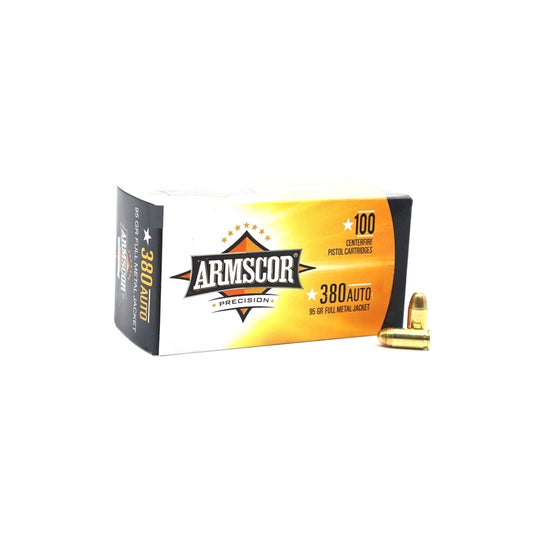 Armscor USA 380 ACP AUTO Ammo 95 Grain Full Metal Jacket 100 Value Pack