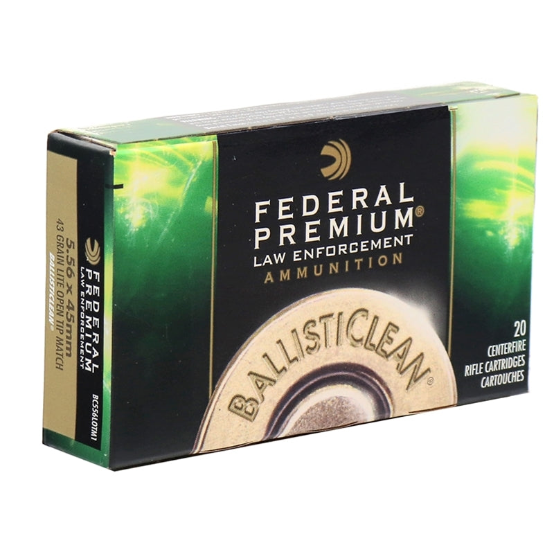 Federal BallistiClean 5.56x45mm Ammo 43 Grain OTM