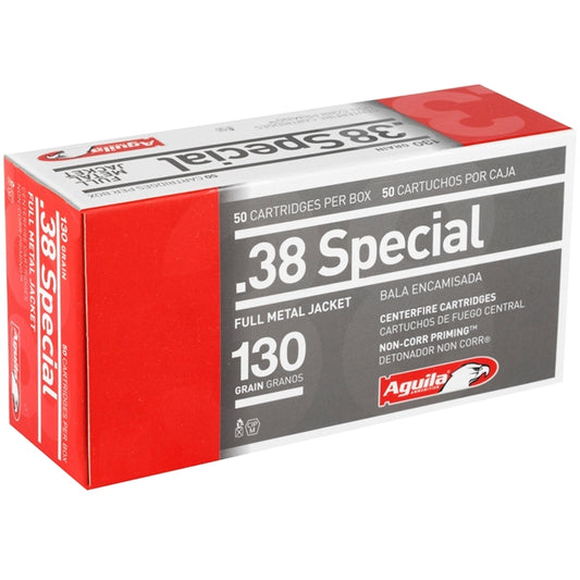 Aguila 38 Special Ammo 130 Grain Full Metal Jacket