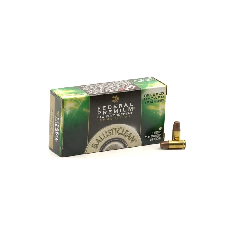 Federal FBI BallistiClean 9mm Luger Ammo 98 Grain Frangible Reduced Hazard Training