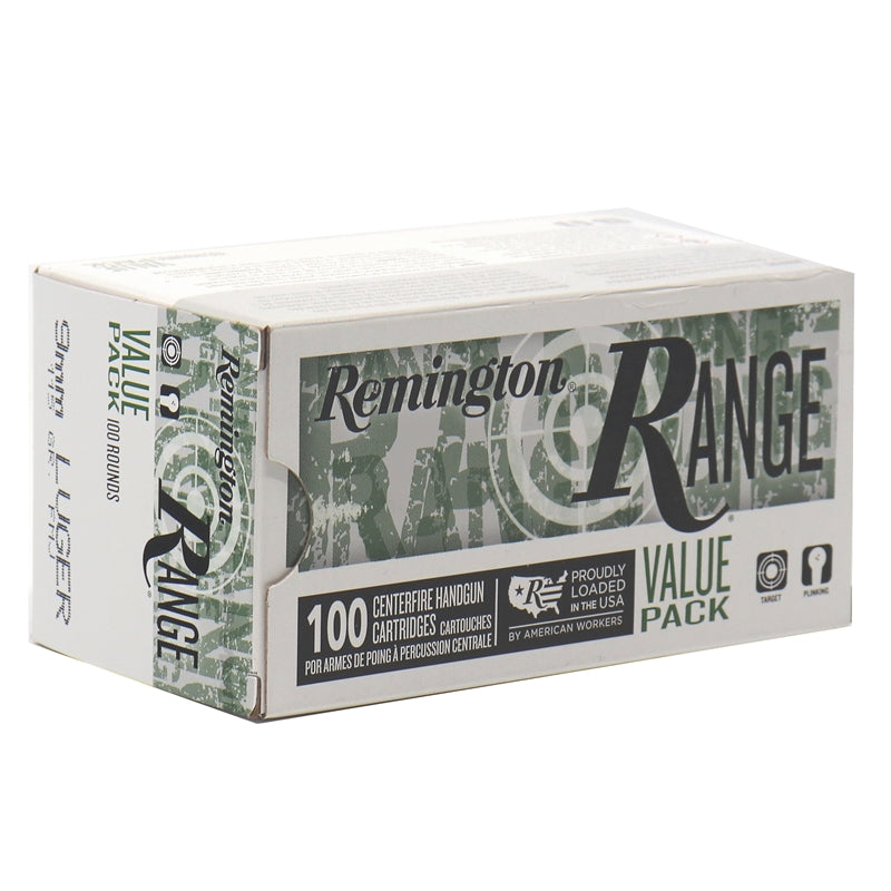 Remington Range 9mm Luger Ammo 115 Grain Full Metal Jacket 100 Rounds Per Box