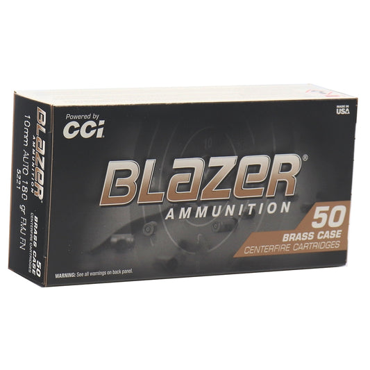 CCI Blazer Brass 10mm AUTO Ammo 180 Grain Full Metal Jacket