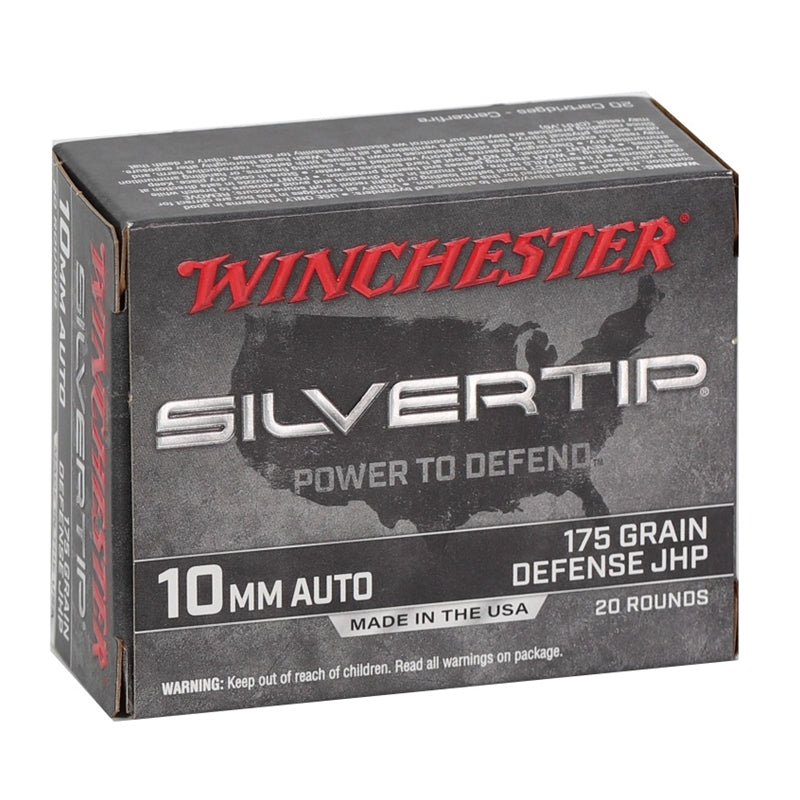 Winchester Silvertip 10mm AUTO Ammo 175 Grain Silvertip Hollow Point