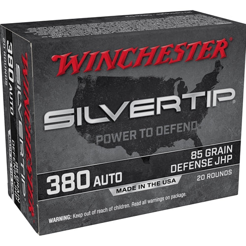 Winchester Silvertip 380 ACP  AUTO Ammo 85 Grain Silvertip Hollow Point