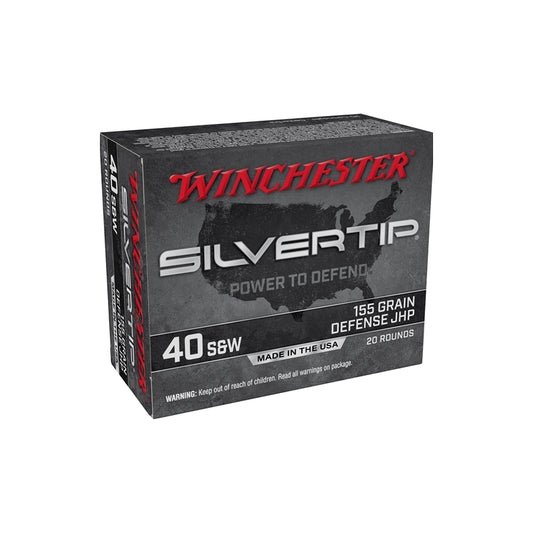 Winchester Silvertip 40 S&W  Ammo 155 Grain Silvertip Hollow Point