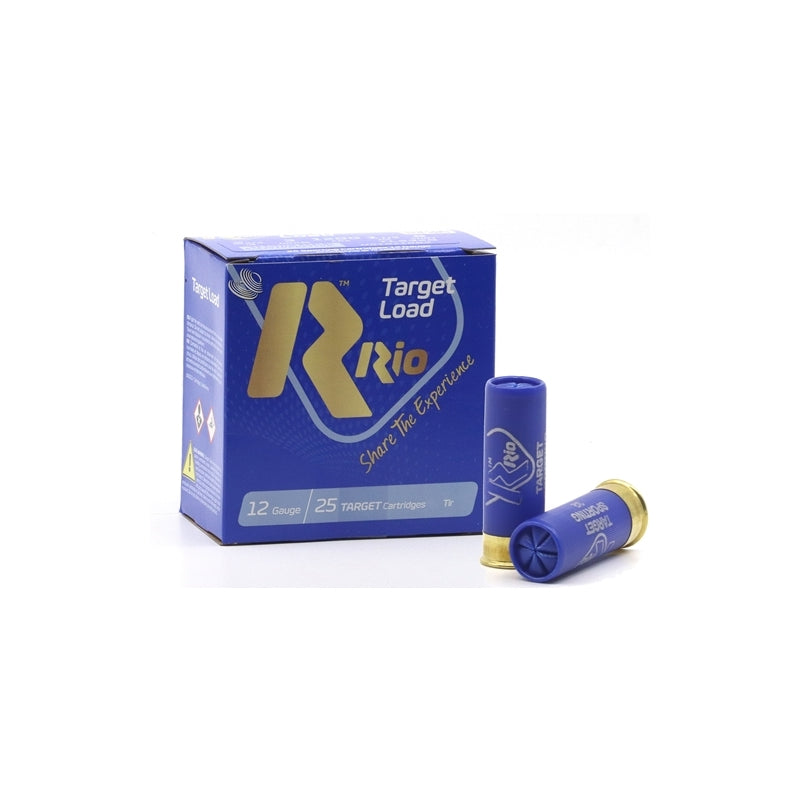 Rio Target Load Trap 12 Gauge Ammo 2 3/4" 3 dr 1-1/8 oz #8 Shot 250 Rounds