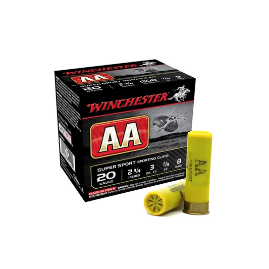 Winchester AA Super Sport 20 Gauge Ammo 2 3/4" 7/8oz. #8 Shot