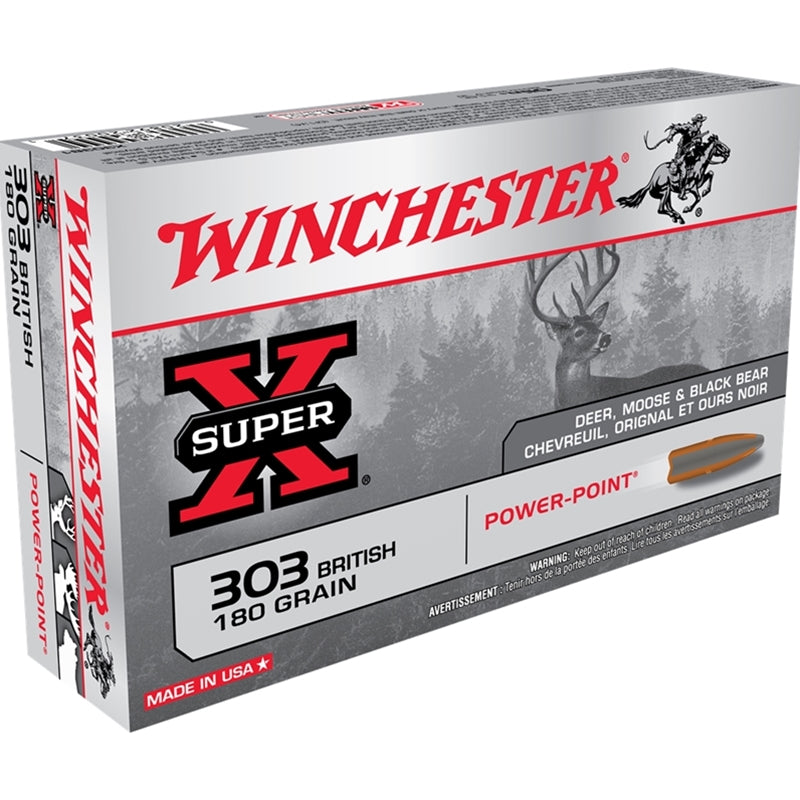 Winchester Super-X 303 British Ammo 180 Grain Power Point