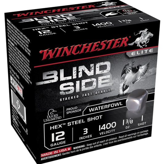 Winchester Blind Side 12 Gauge 3" 1 3/8oz. #1 Shot Non-Toxic Steel Shot