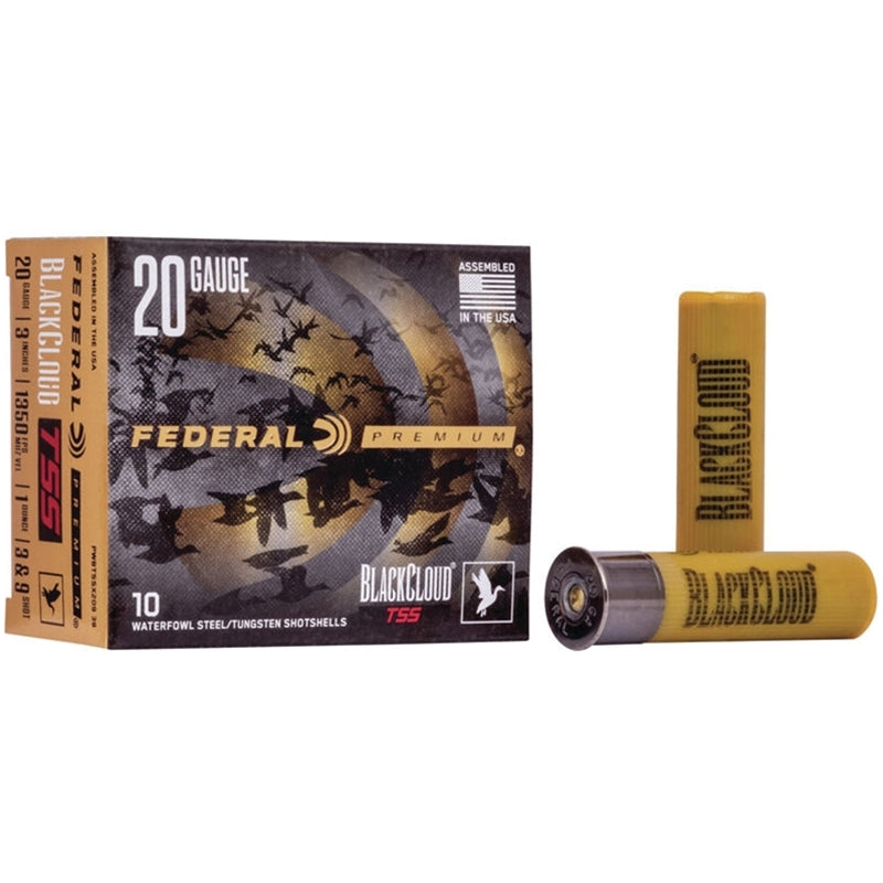 Federal Black Cloud TSS 20 Gauge Ammo 3" 1oz #3 & #9 Shot