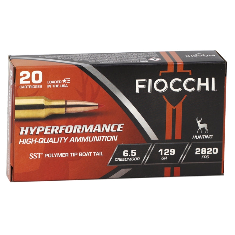 Fiocchi Extrema 6.5 Creedmoor Ammo 129 Grain Hornady SST