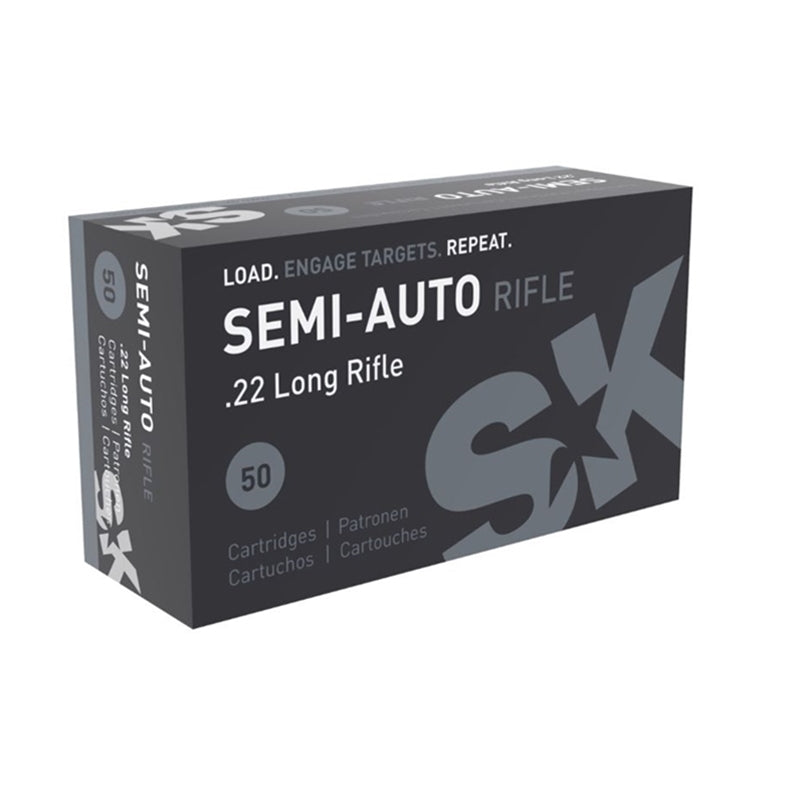 SK Semi-Auto Rifle 22 Long Rifle Ammo 40 Grain Lead Round Nose