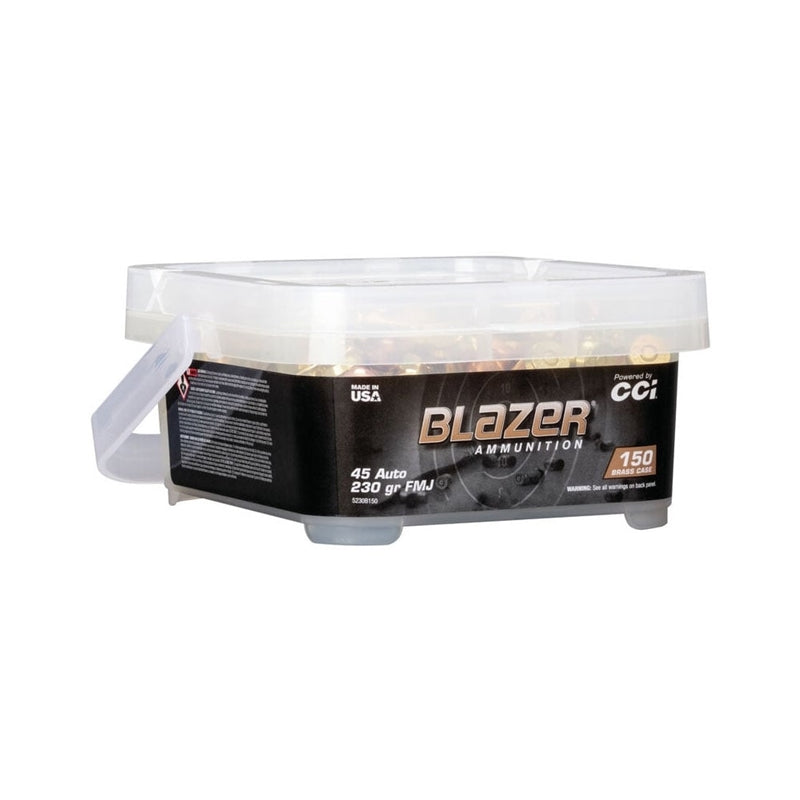 CCI Blazer Pack 45 ACP Ammo 230 Grain FMJ 150 Round Bucket