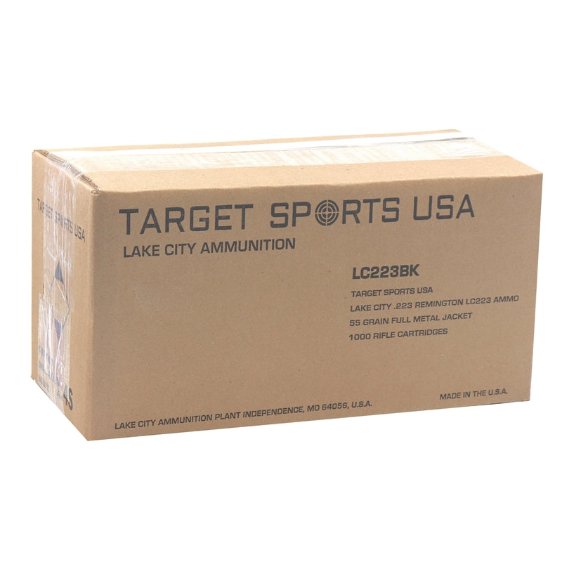 Target Sports USA Lake City 223 Remington Ammo 55 Grain FMJ 1000 Rounds Bulk