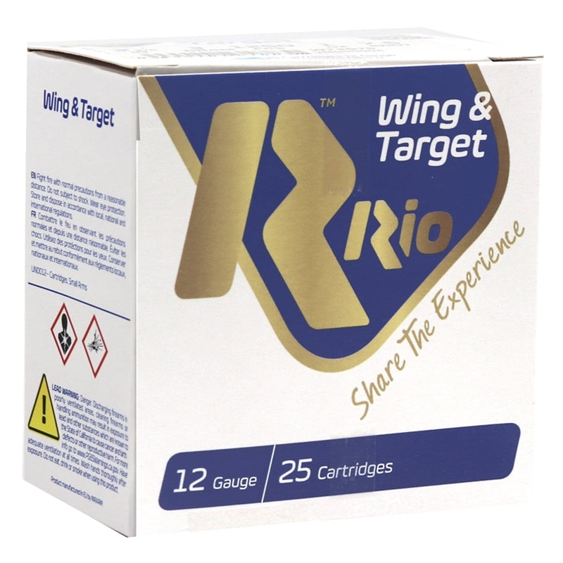 Rio Wing & Target 12 Gauge Ammo 2-3/4" 1oz #7-1/2 Shot 250 Rounds