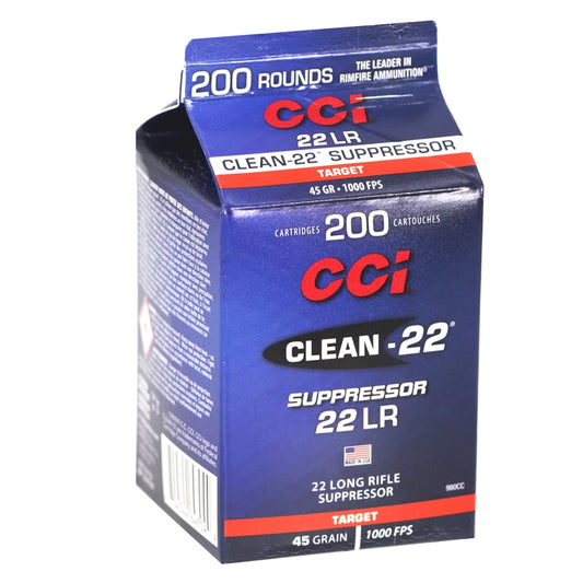 CCI Suppressor Clean Pour Pack 22 Long Rifle Ammo 45 Grain Lead Round Nose