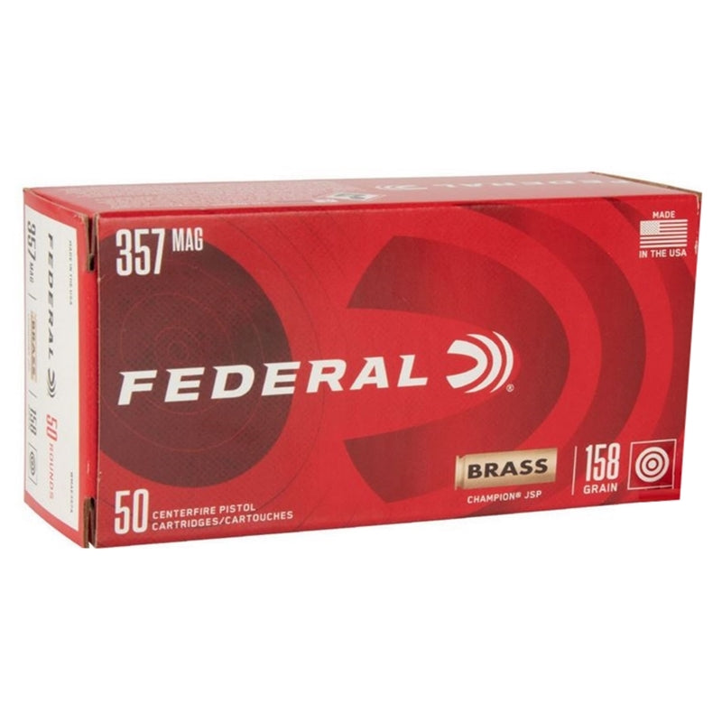 Federal Champion 357 Magnum Ammo 158 Grain Jacketed Soft Point