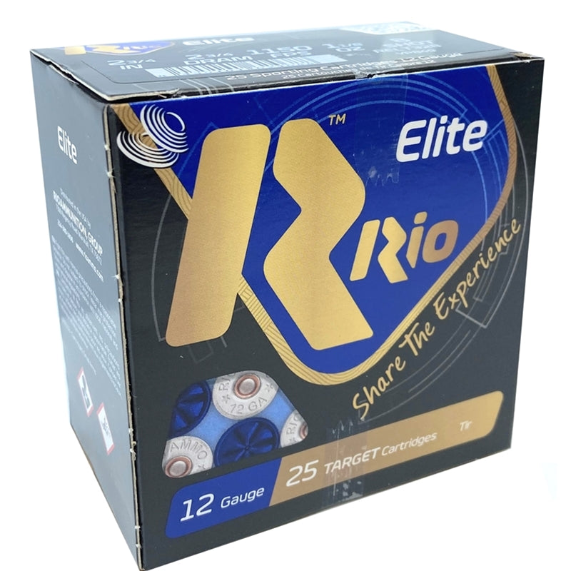 Rio Elite Light 12 Gauge Ammo 2 3/4" 1-1/8oz #8 Shot 250 Rounds