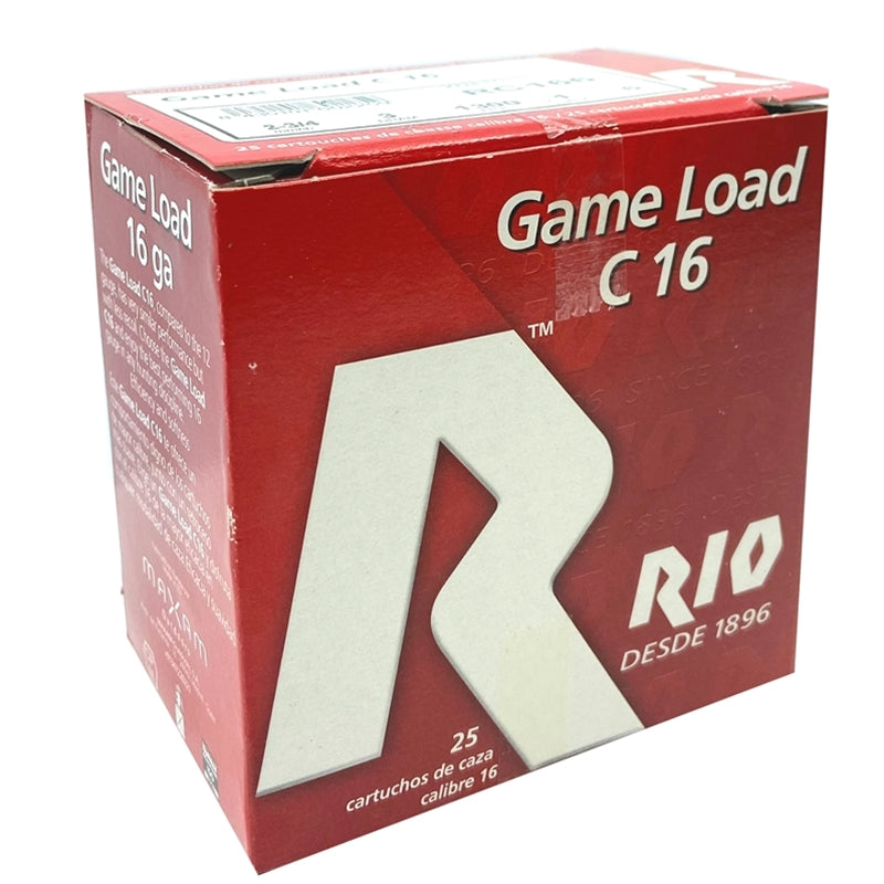 RIO Game Load 16 Gauge Ammo 2-3/4" 1 oz #6 Shot 250 Round Case