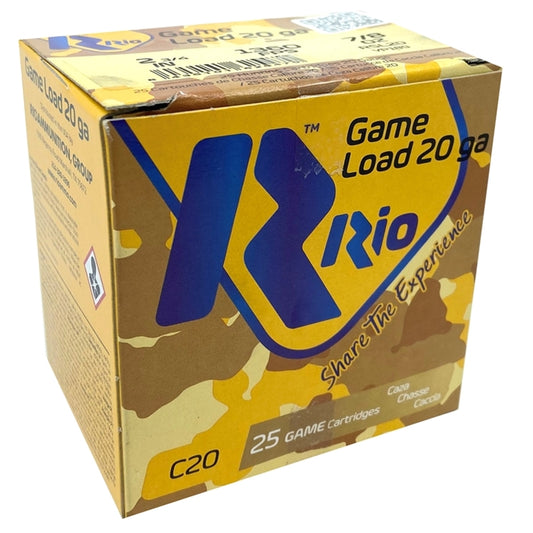 Rio Game Load 20 Gauge Ammo 2-3/4" 7/8 oz Royal Star Slug 250 Rounds